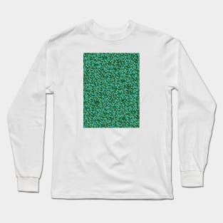 Green Floral Pattern Long Sleeve T-Shirt